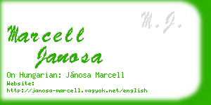 marcell janosa business card