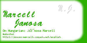 marcell janosa business card